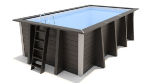 Piscine composite rectangulaire Ed’line Pool : 4.44 x 3.11 x 1.20 m
