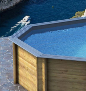 Eden'Pool Liner piscine composite ED'LINE octo M : 4.99 x 3.66 x 1.20 m