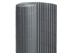 Canisse PVC double face Anthracite : 1m50 x 3m