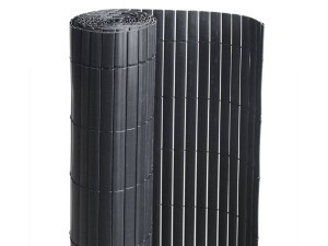 Canisse PVC double face noir : 1m x 3m