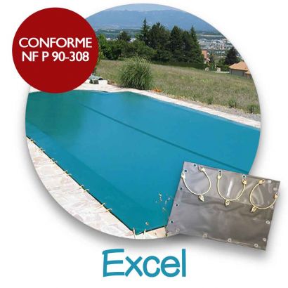 Bâche d'hiver pour piscine coque Excel : modèle CONCERTO 75 7,50x3,70m