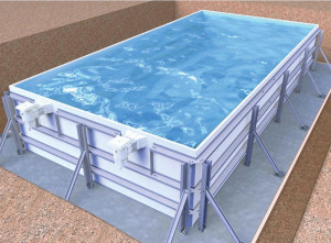 Piscine en kit Infinit eau by gardipool 7 x 3 x 1.39 m