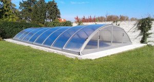 Abri piscine en kit KLASIK C : 571 x 1073 x 155 cm