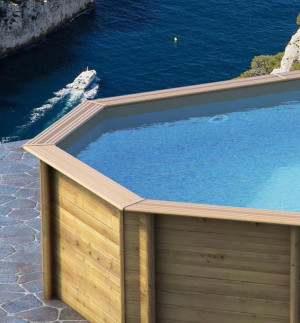 GRE-POOL Liner piscine bois 75/100ème : VASTO : 428 x 136 cm