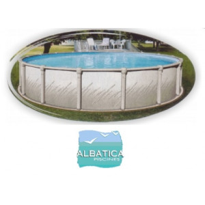Liner 75/100ème piscine Albatica ovale 7.10 x 3.66 x 1.32 m - Bleu ciel