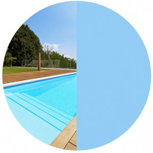 Liner piscine 75/100ème bleu clair
