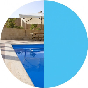 Liner piscine 75/100ème Bleu France / Bleu Adriatique