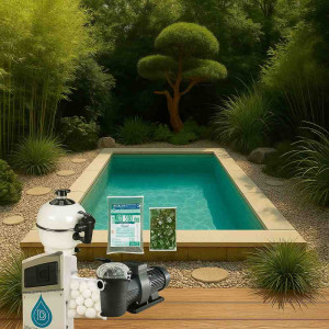 Piscine en kit béton 4 x 2.50 x 1.50 m LUXE