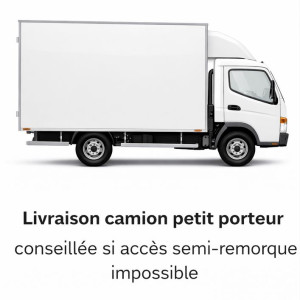 PLUS VALUE Transport avec camion en petit-porteur (bâche à barres)