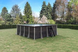 Piscine composite : MILLY : Rectangle 319 x 319 x 123 cm