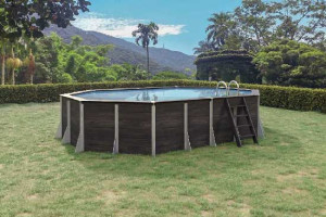 Piscine composite : GRANDVILLE : Octo : 552 x 393 x 123 cm