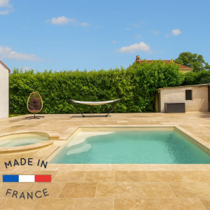 OKEANOS Piscine en coque VAL THORENS de 4.00 X 3.50 X 1.50 M : Sans filtration