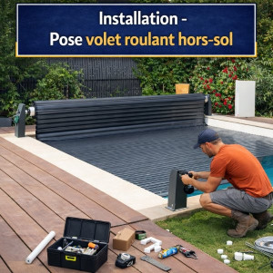 Installation volet piscine hors sol - 34 - Montpellier