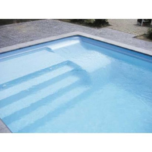 Piscine coque BYZANCE 8 : 8.20 x 4.20 x 1.50m + LUXE + Box Palette