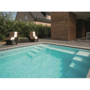 Piscine coque Sparte 7 : 7.45 x 3.60 x 1.50 m + LUXE + Box palette