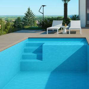 DISTRI BOX Piscine Olympie 1 : 5.20 x 3.20 x 1.50 m + ECO pièces à sceller sans filtration