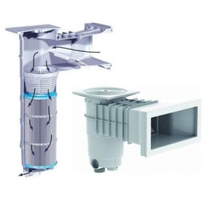 Skimfiltre A400 Ligne Design C7 de 24 m3/h - version panneau