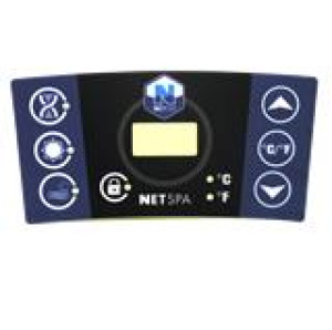 Autocollant boîtier commande : NETSPA ASPEN 4 Places