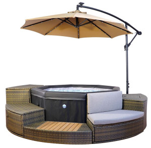 Spa Octopus 6 Places NetSpa + 5 mobilier + Parasol