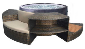 Spa semi rigide NetSpa VITA + Mobilier (5 éléments)