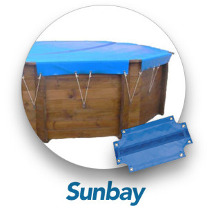 Bâche hiver piscine bois sunbay LILI 3.87 x 6.87 m