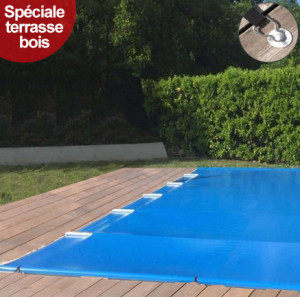 Bâche à barres NeoCover BOIS : spécial terrasse en bois