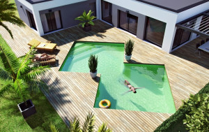 Kit Piscine Polystyrène Luxe DIAMOND : 2x (4.00 x 4.00 x 1.50 m)