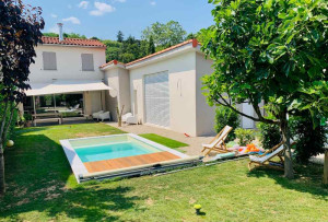 piscine en kit bloc polystyrène 7 x 3 x 1.50 m + mur filtrant
