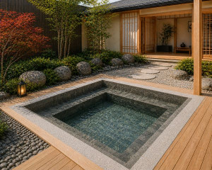 Liner 85/100ème Brown Basalt pour spa 3 x 3 x 1.02 m