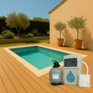 Piscine bloc polystyrène ECO 4 x 2.50 x 1.50 m : Filtration à sable