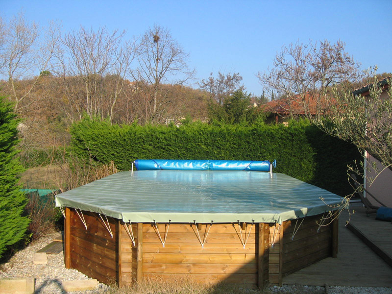 Bâche d'hiver Securitis Hors Sol piscine bois