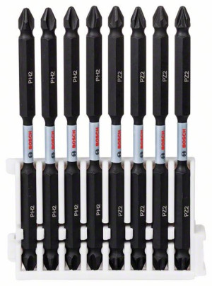 Bosch Doppelklingen SchrauberbitSet 8teilig 4 x PH2 4 xPZ2110mm 2608522348
