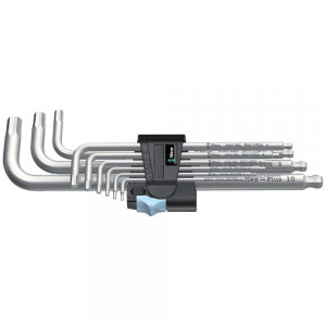 Wera Winkelschlüsselsatz metrisch Edelstahl 39509 HexPlus 1 lose05022720001
