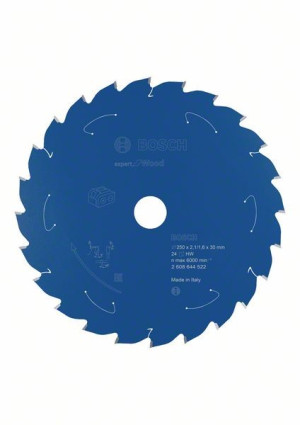 Bosch AkkuKreissägeblatt Expert Wood 250x2116x30 24Zähne 2608644522