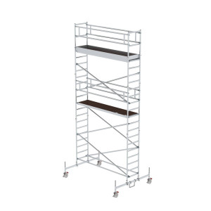 Günzburger AluminiumRollgerüst mit Fahrbalken* Plattformen im 2mAbstand 156545