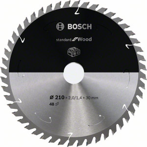 Bosch AkkuKreissägeblatt Standard Wood 210x1712x30 48Zähne 2608837714