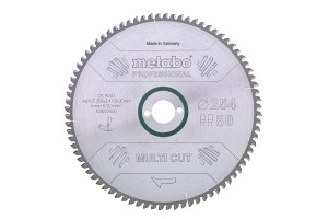 Metabo MultiCutProf 254x30 80 FZTZ 5negativ 628223000