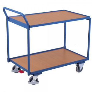 VARIOfit Tischwagen 2 Ladeflächen sw500.500