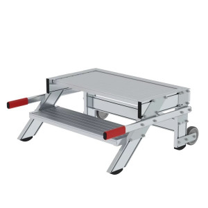Günzburger AluminiumArbeitspodest fahrbar 2 Stufen 50015