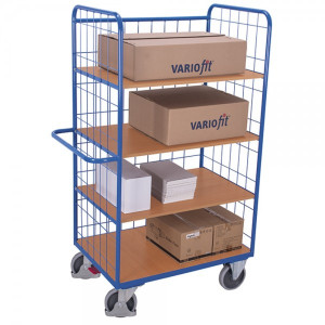 VARIOfit Etagenwagen hoch mit klappbaren Etagenböden sw800.250
