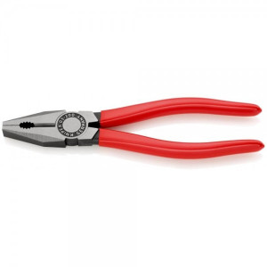 Knipex Kombizange schwarz atramentiert mit Kunststoff überzogen 200 mm 03 01 200