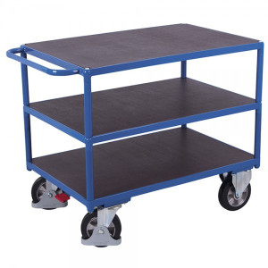 VARIOfit Schwerlast Tischwagen mit 3 Ladeflächen sw800.617