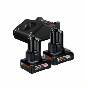 Bosch Akku StarterSet 2 x GBA 12 Volt 6.0 Ah und GAL 12V40 1600A01B20