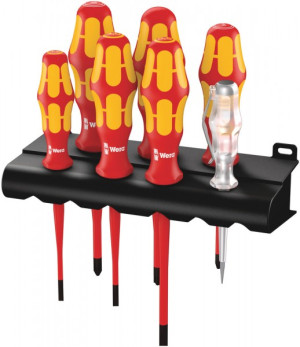 Wera Schraubendrehersatz Kraftform Plus+Phasenprüfer 160 iS7 Rack 05006480001