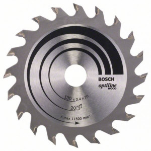 Bosch Kreissägeblatt Optiline Wood 130 x 2016 x 24 mm 20 2608640582
