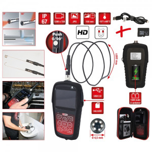 KS Tools HDVideoskopSatz mit Ø 45 mm 0 und 90 HD FrontkameraSonde umschaltbar...