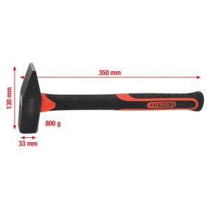 KS Tools Schlosserhammer m.Fiberglasstiel800g 142.1381