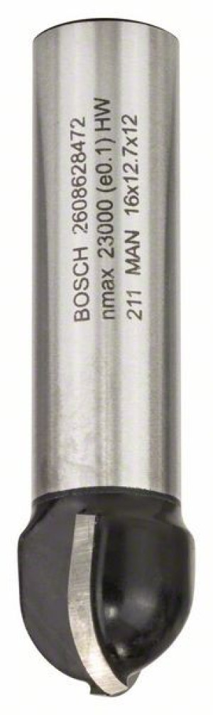 Bosch Hohlkehlfräser 12mm R1 8mm D 16mm L 127mm G 54mm 2608628472