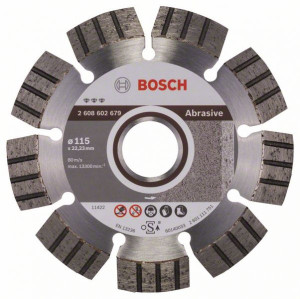 Bosch Diamanttrennscheibe Best for Abrasive 115 x2223 x 22 x 12 mm 2608602679