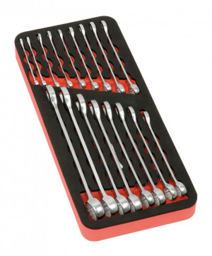 SchaumstoffModul mit 17 Ringmaulschlüsseln 624 mm 9800017001